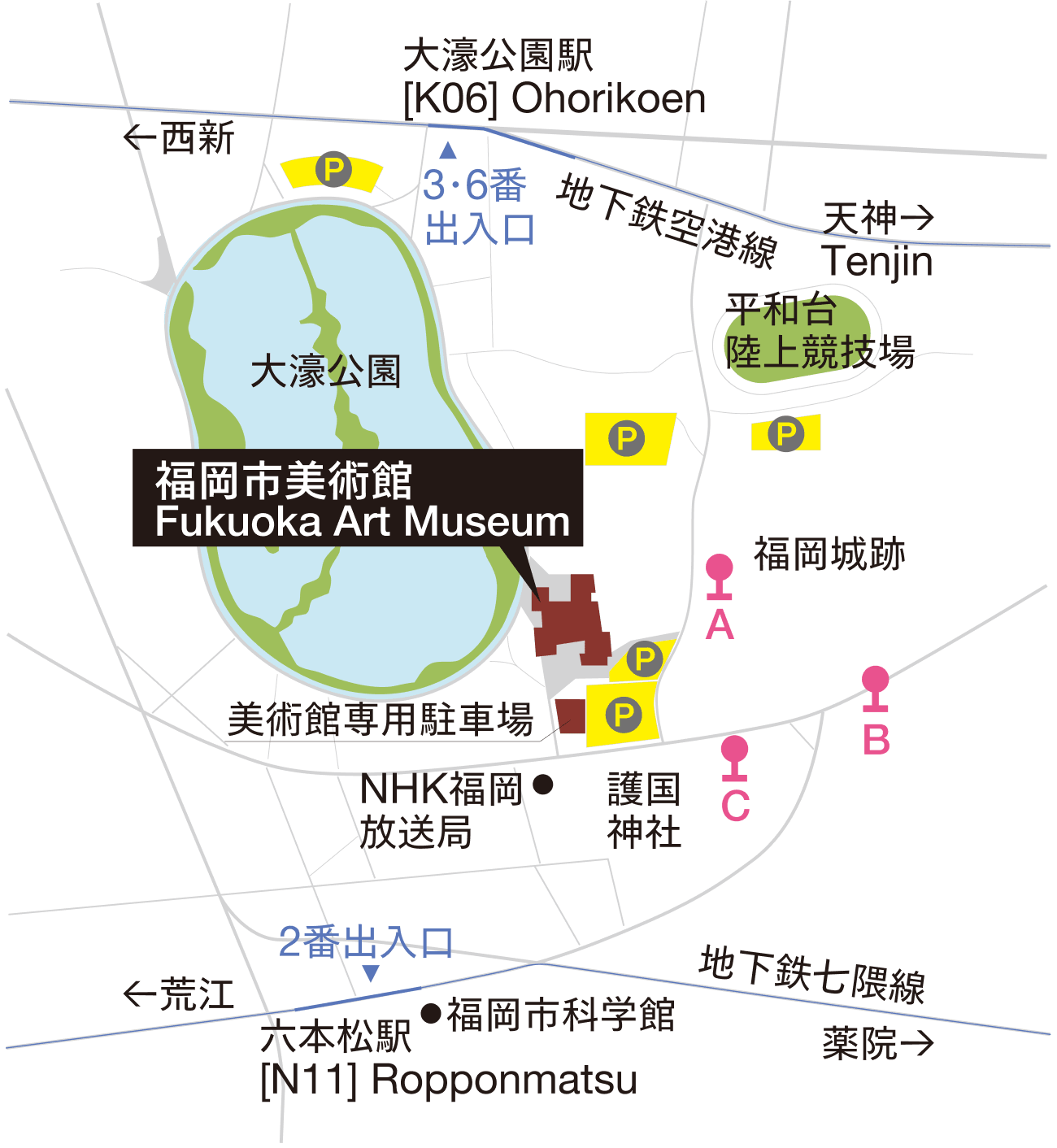 福岡会場アクセスマップ画像